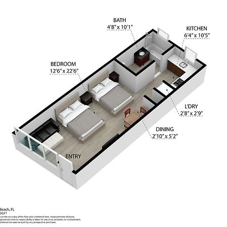 Deco Beachside Apt, W/2 Queen Beds, Washer/Dryer ไมอามีบีช ภายนอก รูปภาพ