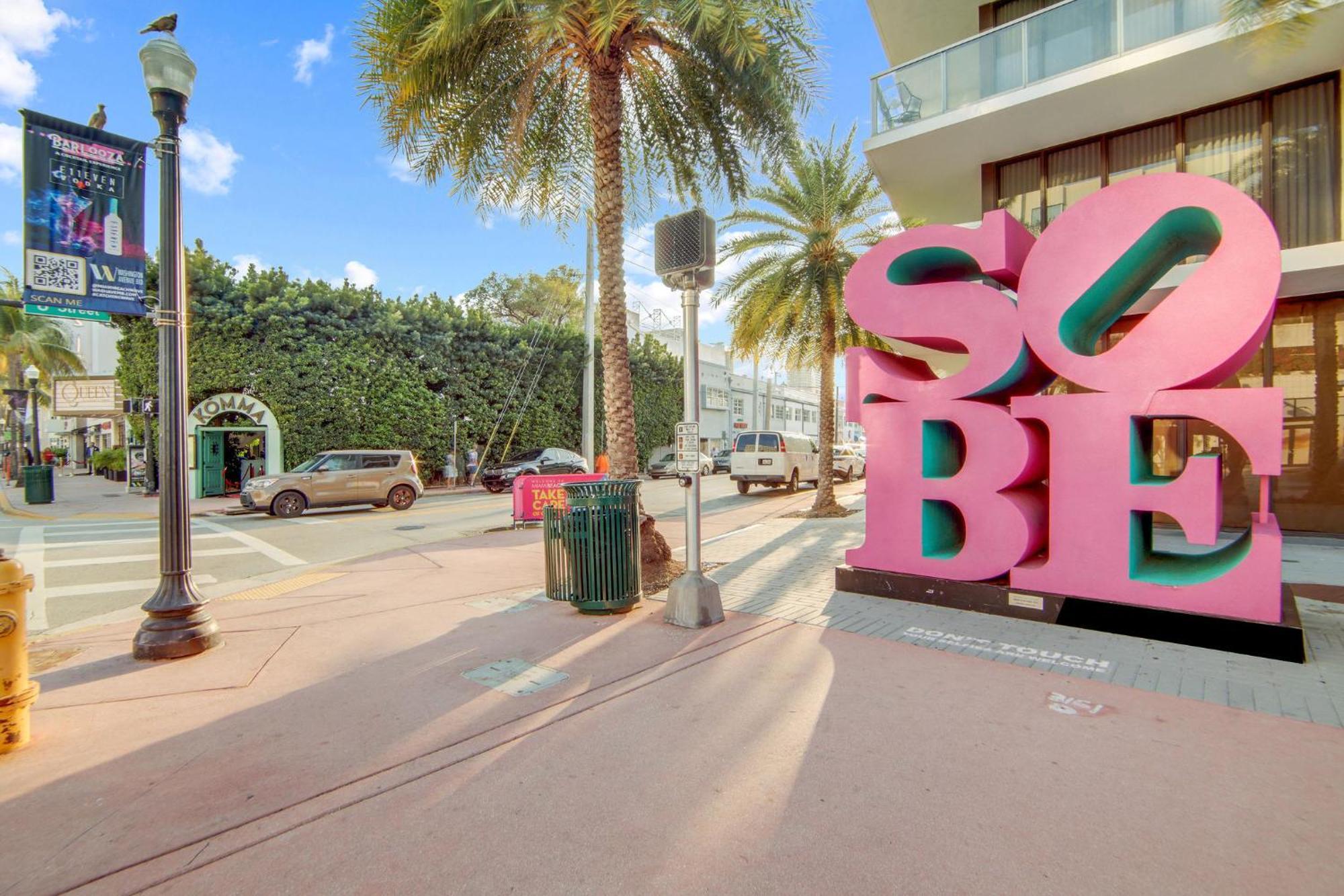 Deco Beachside Apt, W/2 Queen Beds, Washer/Dryer ไมอามีบีช ภายนอก รูปภาพ
