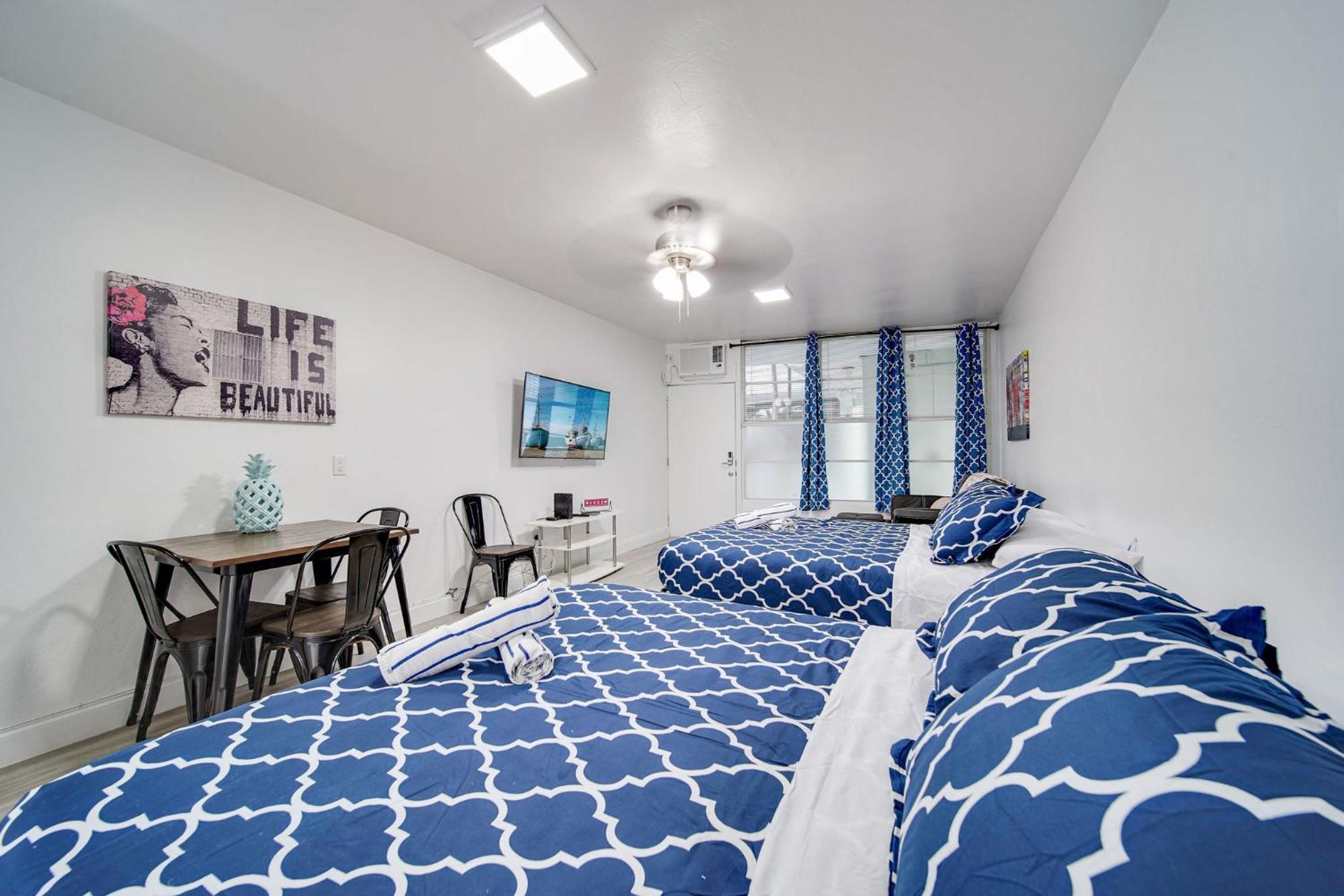 Deco Beachside Apt, W/2 Queen Beds, Washer/Dryer ไมอามีบีช ภายนอก รูปภาพ